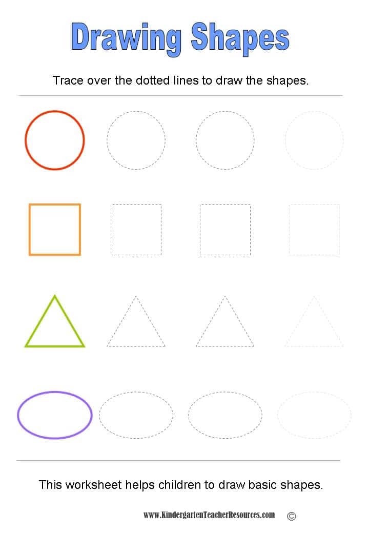 Basic Shapes Worksheets