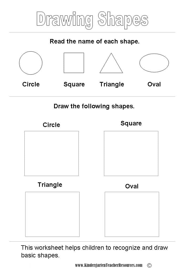 Basic Shapes Worksheets Basic Shapes Worksheets
