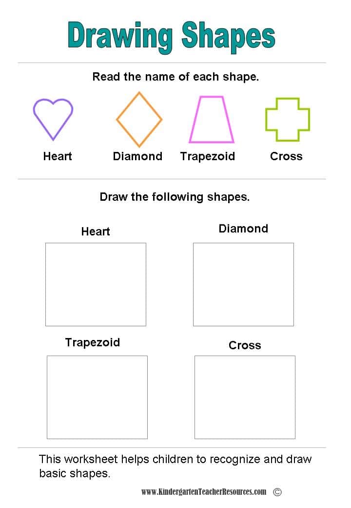 Shape Worksheets Shape Worksheets