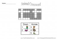 crossword for kids