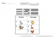 printable crosswords for kids