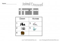 free printable crosswords for kids