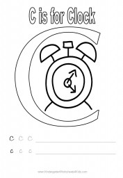 Handwriting worksheet - letter C
