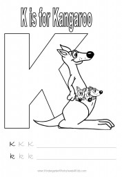Letter K Handwriting Worksheet