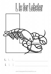 Letter L Handwriting Worksheet