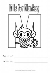 Letter M Handwriting Worksheet