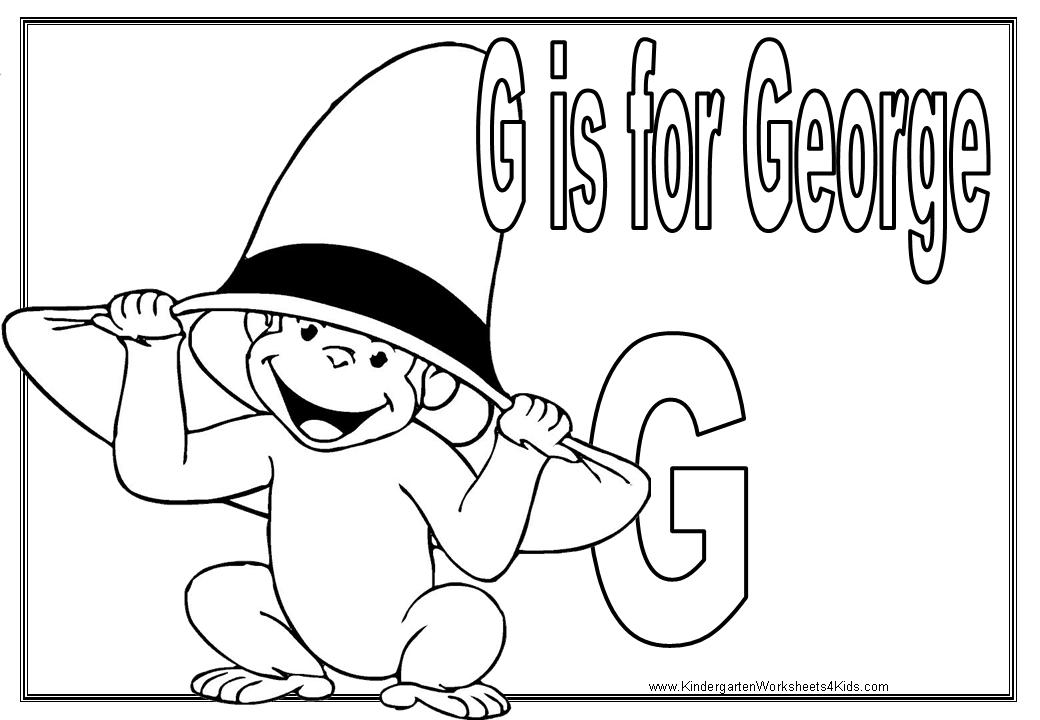 Download Kindergarten Worksheets with Curious George