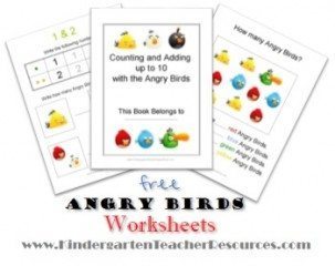 Angry Birds Worksheets