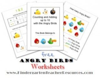 Angry Birds Math Worksheets