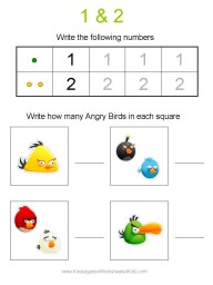 kindergarten worksheet