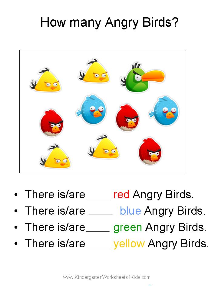 kindergarten worksheets angry birds 5