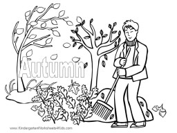 autumn coloring pages