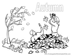 autumn coloring pages