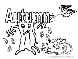 autumn coloring page