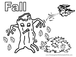 Fall coloring page