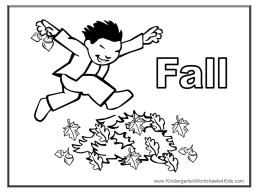 Fall coloring sheet