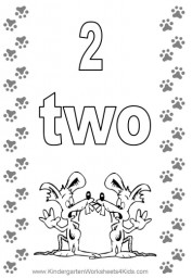 Number 2 Flashcard