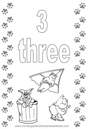 Number 3 coloring page