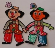 clown paper doll