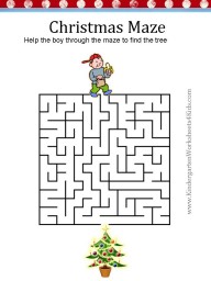 free christmas mazes