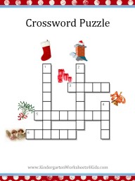 christmas crossword puzzle