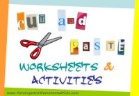 cut and paste worksheets and activities