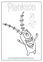 Plankton coloring page