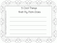 Mom printables