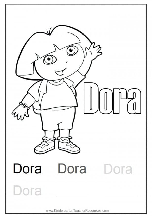 Dora Coloring Pages