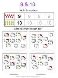 Number 9 worksheet