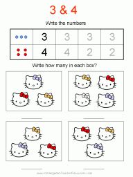 Number 4 worksheet
