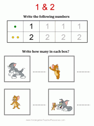 Number 1 worksheet