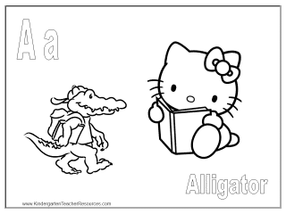 Letter A Coloring Page