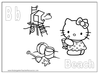Hello Kitty Coloring Pages