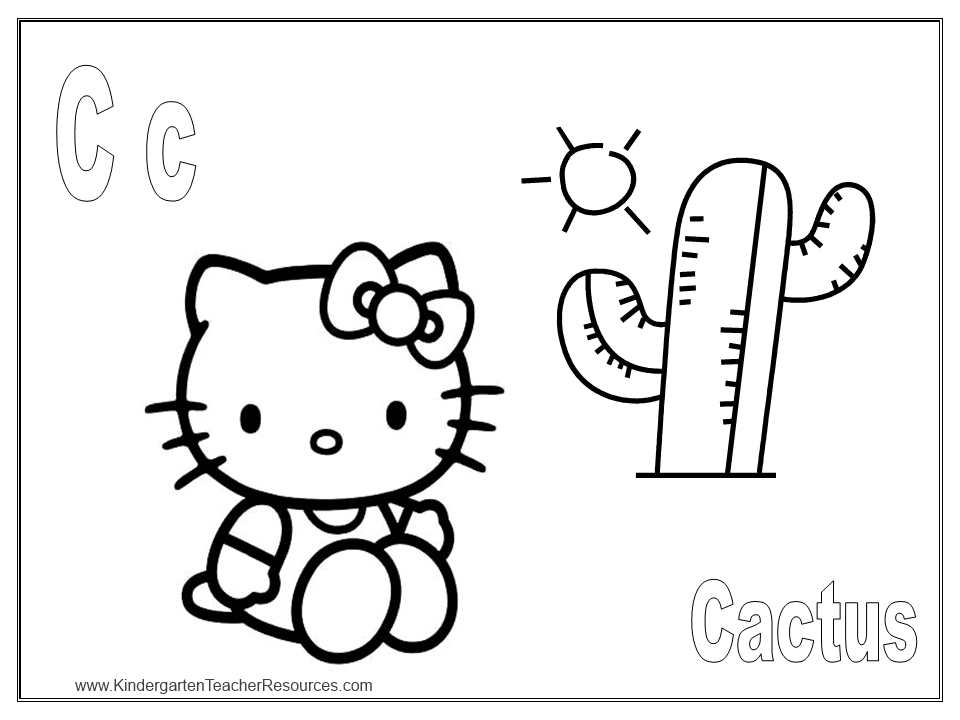 Free Hello Kitty Coloring Pages