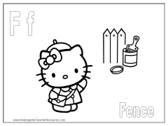 Free Hello Kitty Coloring Pages