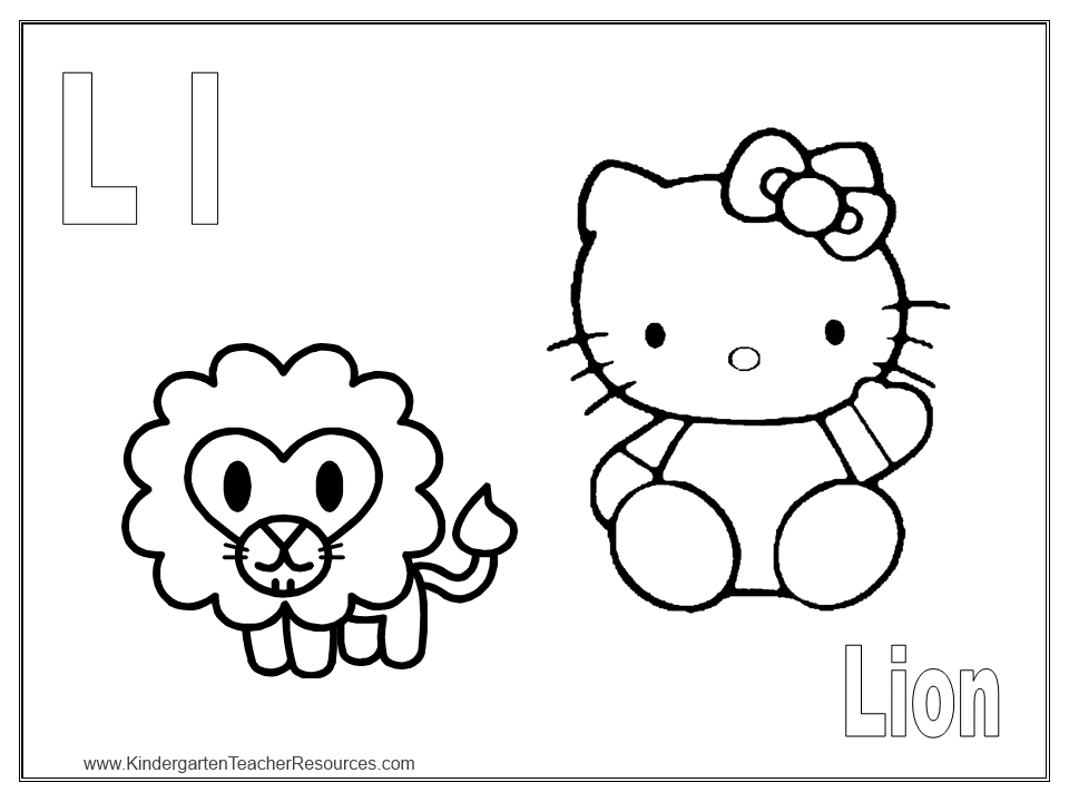 Free Hello Kitty Coloring Pages