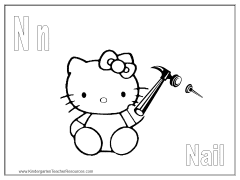 Free Hello Kitty Coloring Pages
