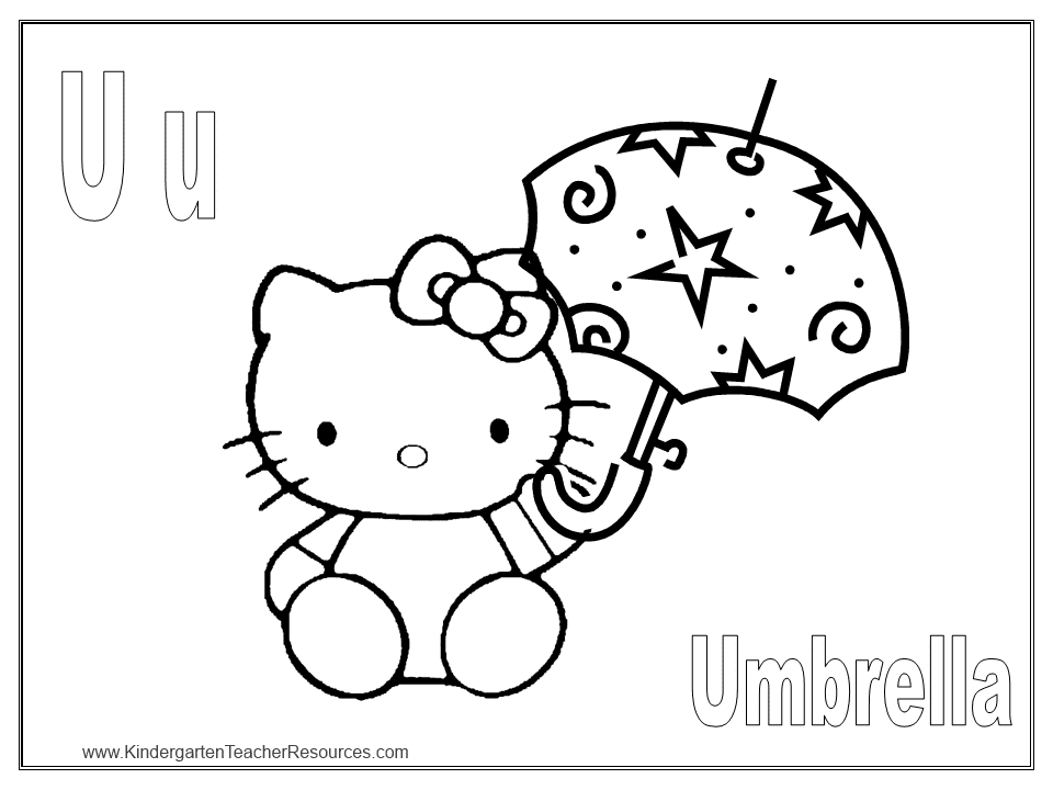 Free Hello Kitty Coloring Pages
