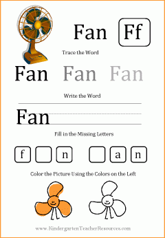 Worksheets with Short Vowels