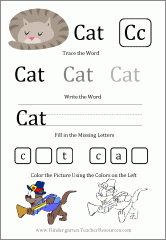 kindergarten printable