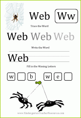 letter w worksheet