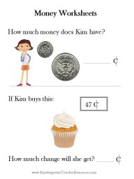 Kindergarten Money worksheets