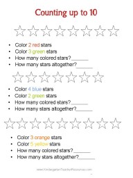 Kindergarten math worksheets