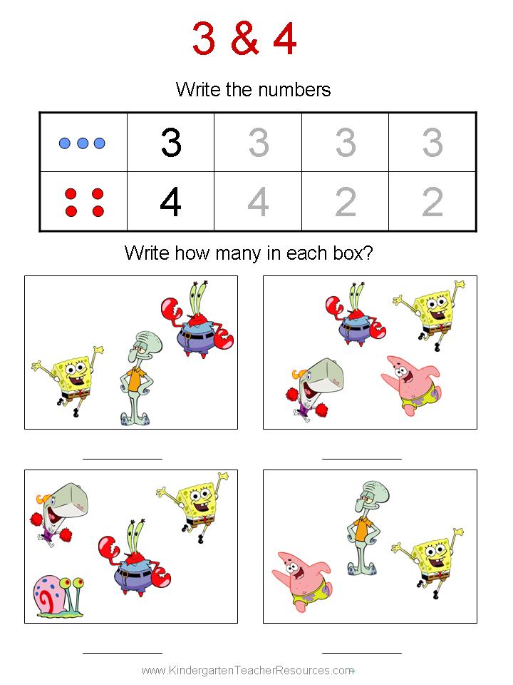 spongebob-math-worksheets