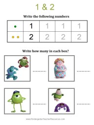 Preschool worksheet