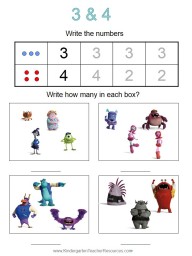 Kindergarten worksheet