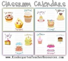 classroom calendars