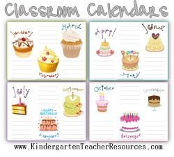classroom calendars