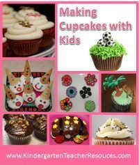 Making cupcakes with kids